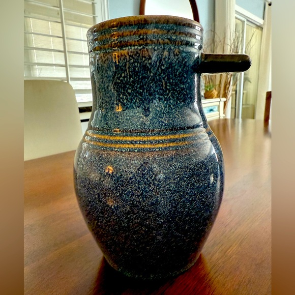 Vintage Ceramic Vase With Handle By Forah Faience Company From Mid- 20 th Cent - Picture 1 of 3